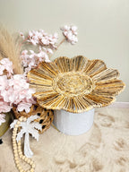 Bohemian Bloem Wandschaal - Handgemaakt op Bali - Ibiza Style - Waterhyacint