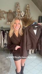 Choco chic blazer