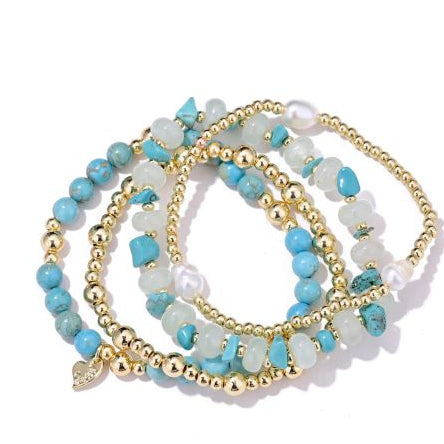 Armbanden set turquoise