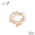 Armbandenset Goudkleurig met Schelp & Jade Stone
