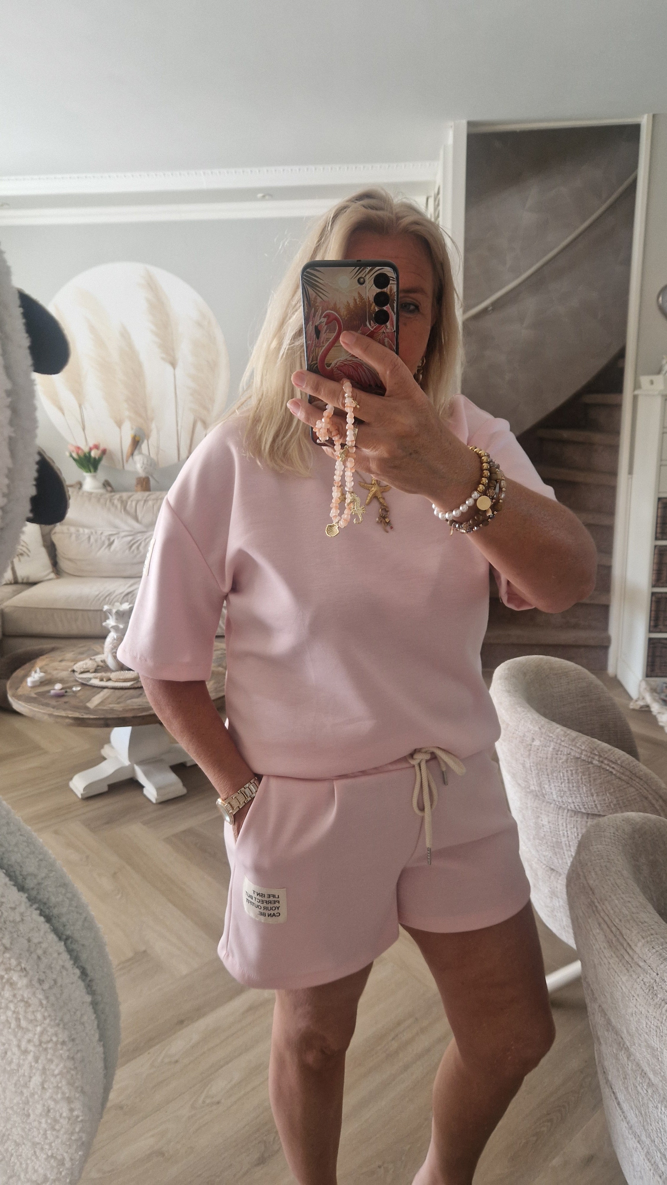 Life Isn`t Perfect But Your Outfit Can Be Twinset Dames Top& Broek Set