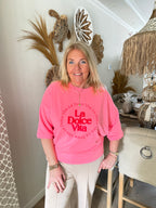 La dolce vita top fuchsia