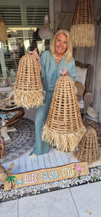 BOHO rotan lamp