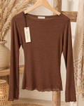 Cashmere Top – Chocoladebruin 
