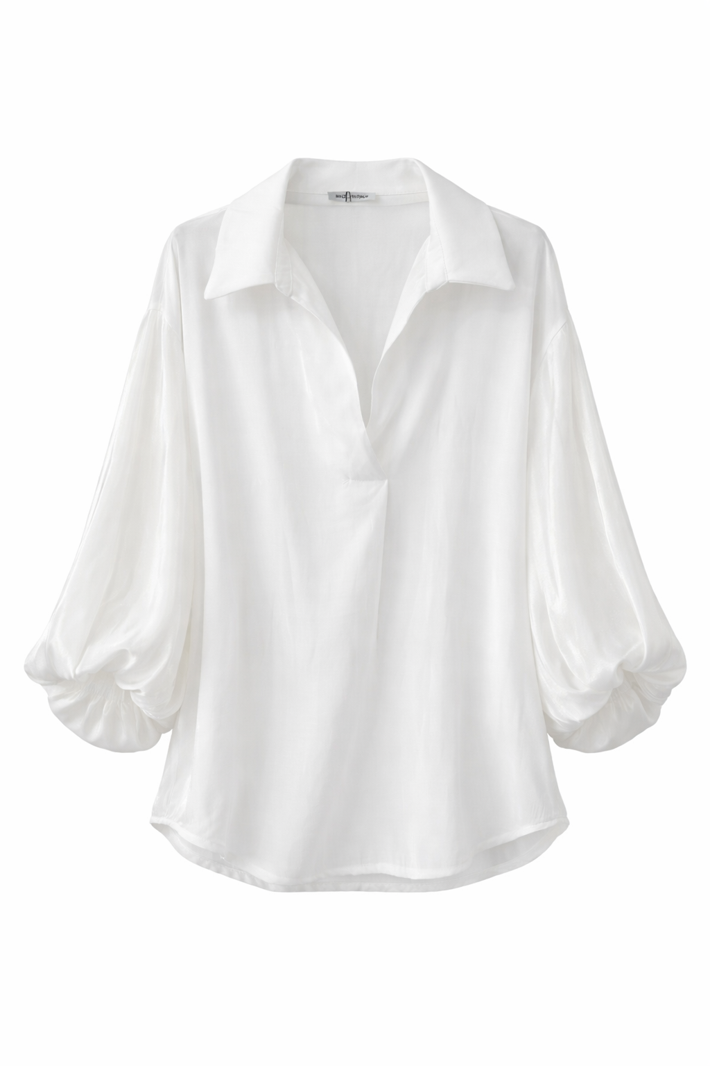 Glans blouse white