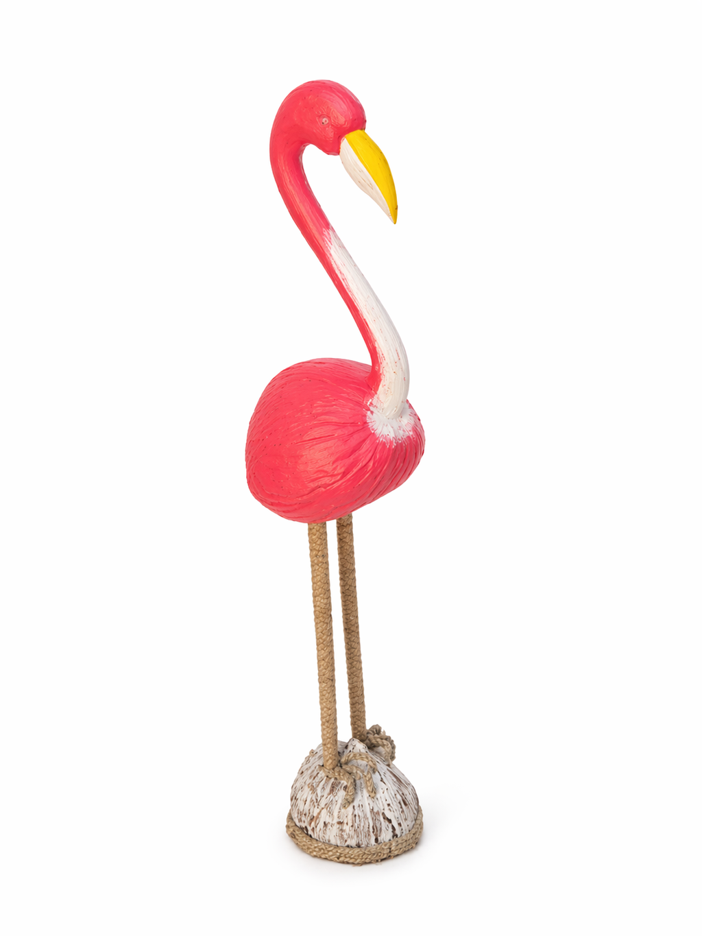 Roze Flamingo decoratie op Houten Voet – Tropische decoratie