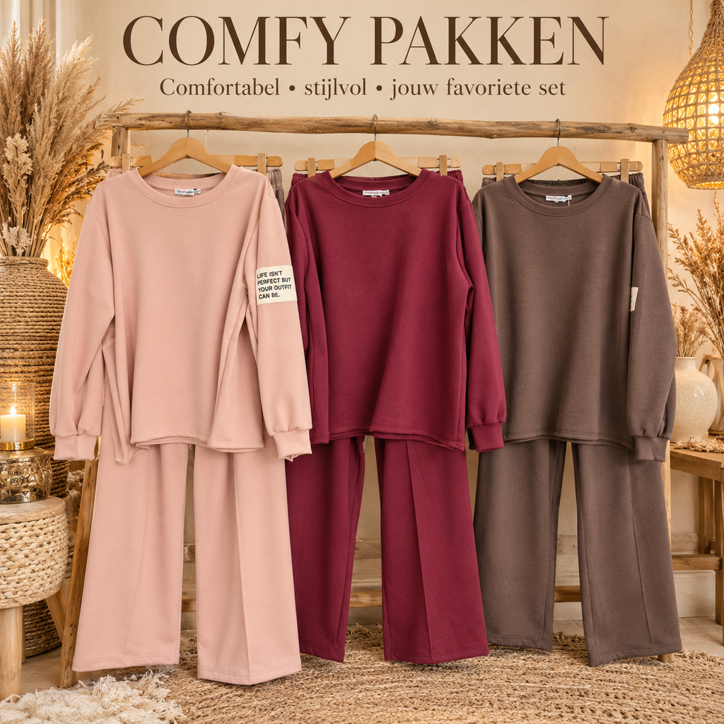 Diverse kleuren van het trendy Comfypak voor dames – EllesDelanaStyle