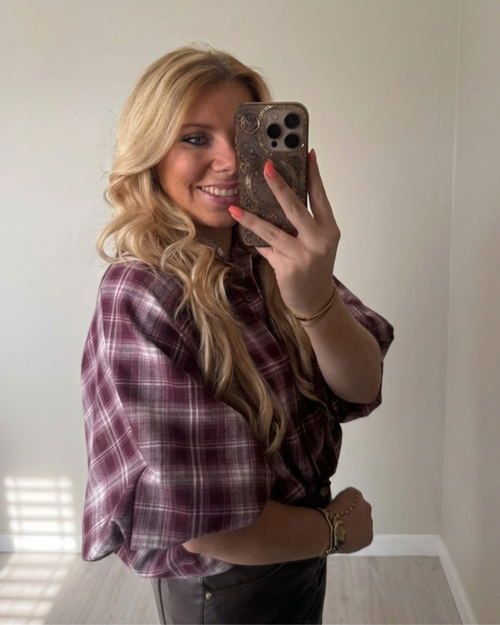 Blouse cozy bordeaux