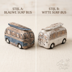 Boho Houten Surfbusje met Surfplank – Handgemaakte Beach Decoratie