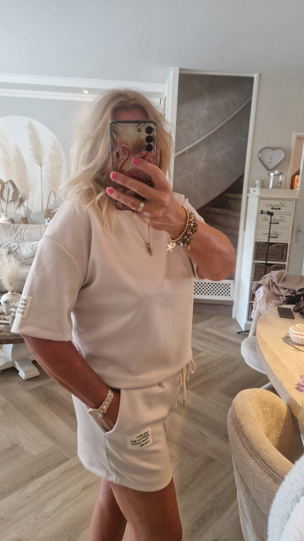 Life Isn`t Perfect But Your Outfit Can Be Twinset Dames Top& Broek Set