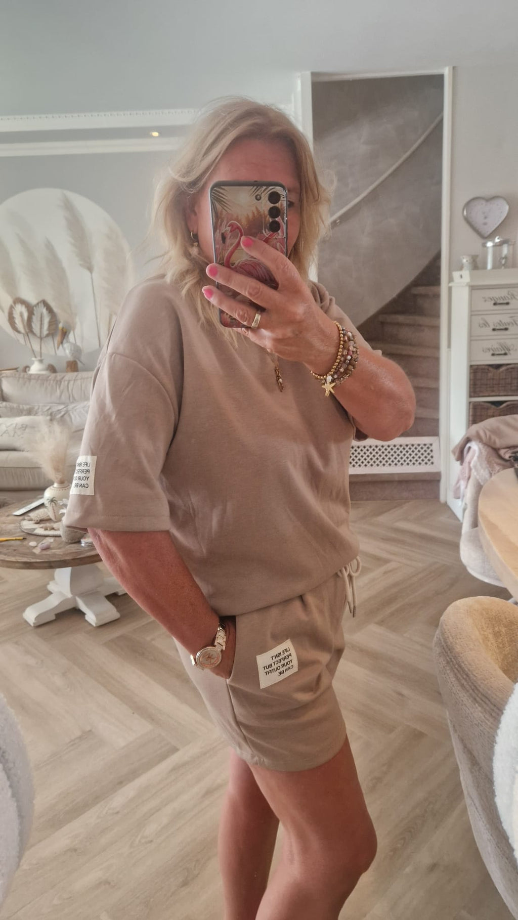 Life Isn`t Perfect But Your Outfit Can Be Twinset Dames Top& Broek Set