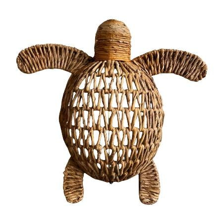 Handgevlochten Schildpad 'Fenny' - Waterhyacint  - Boho Decoratie - Bali