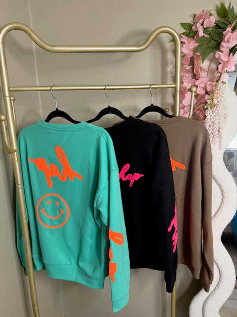Happy smile sweater