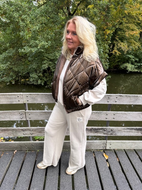 Metallic bodywarmer