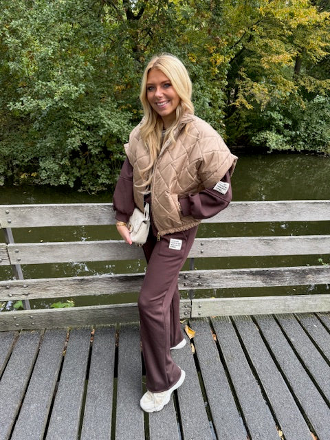 Bodywarmer Emma bruin