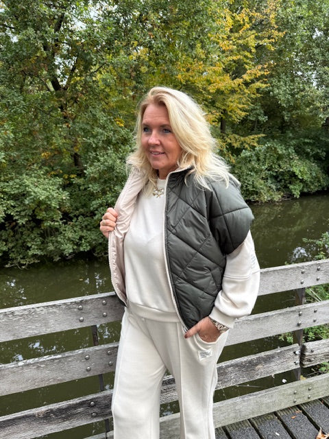 Bodywarmer Elina groen