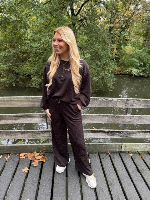 Diamond two piece set choco