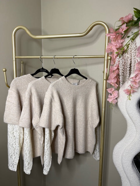 Romantische trui kant