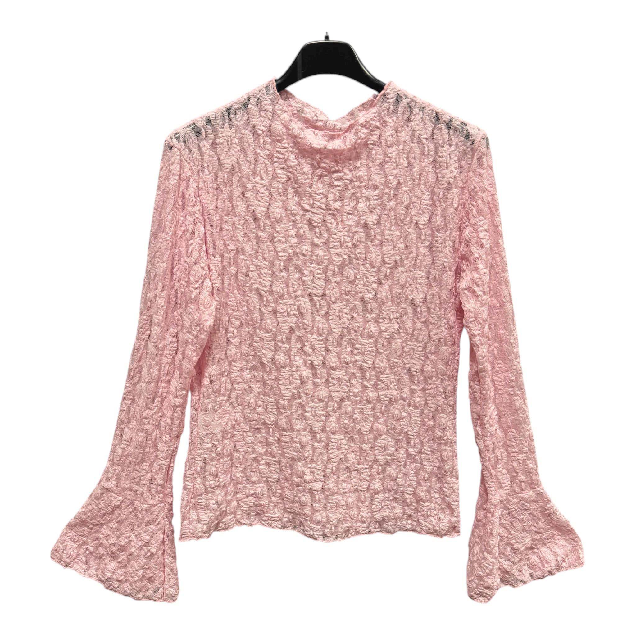 Mesh top kant roze