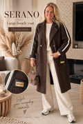 Serano Boucle Coat Bruin