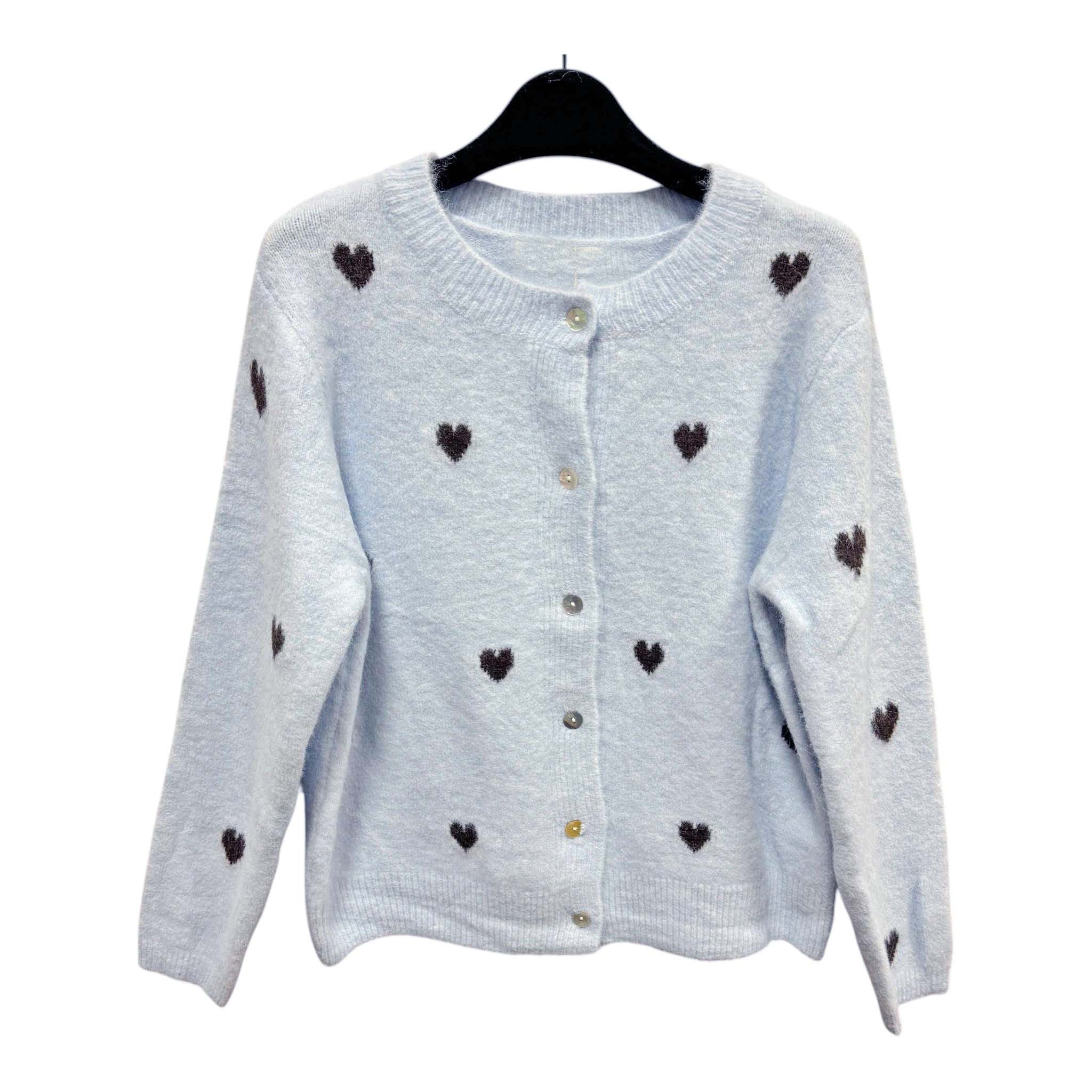 Gebreid vestje blauw