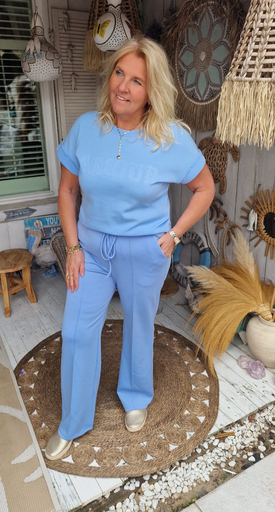 Pantalon Emily blauw