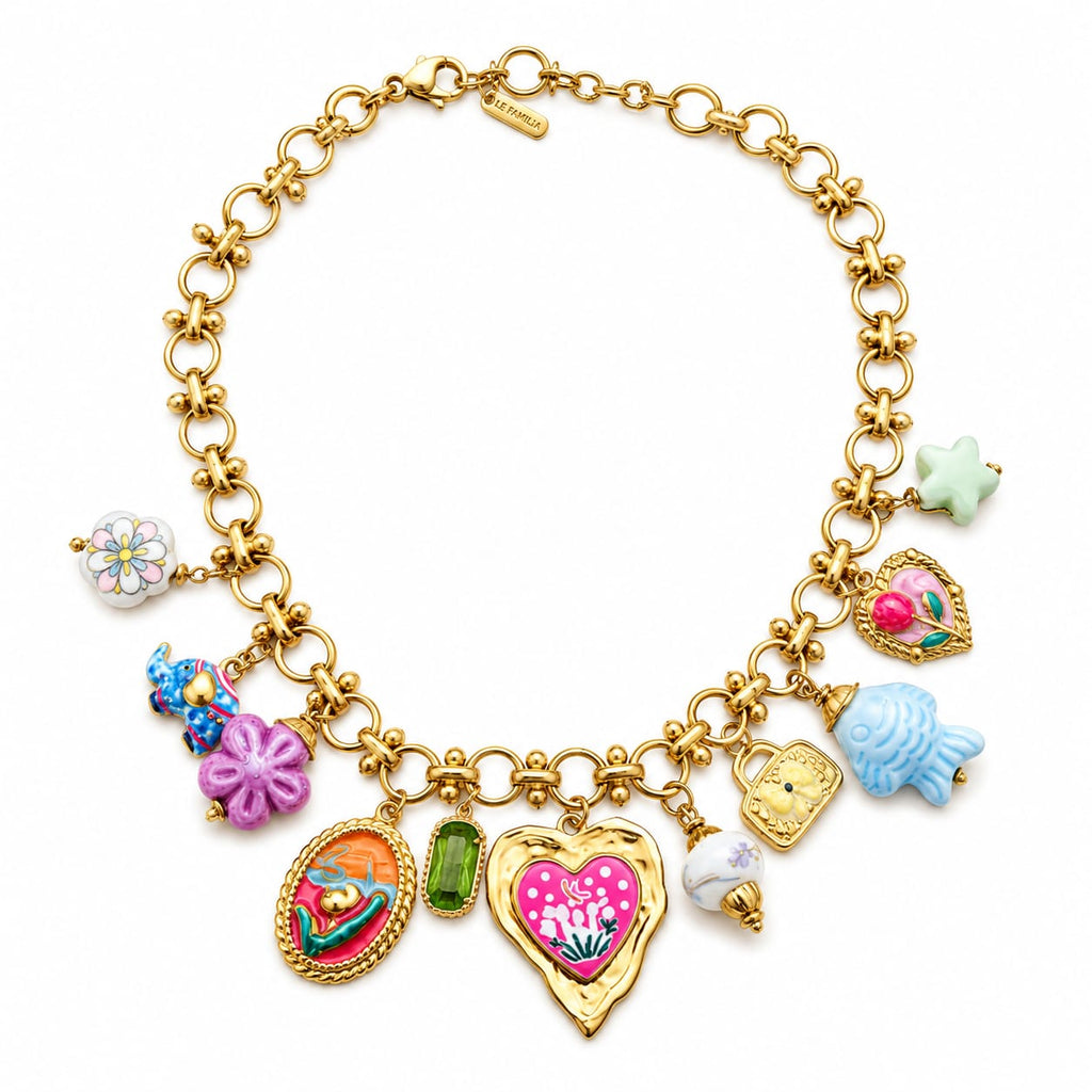 Charm-ketting | Vrolijke statement piece