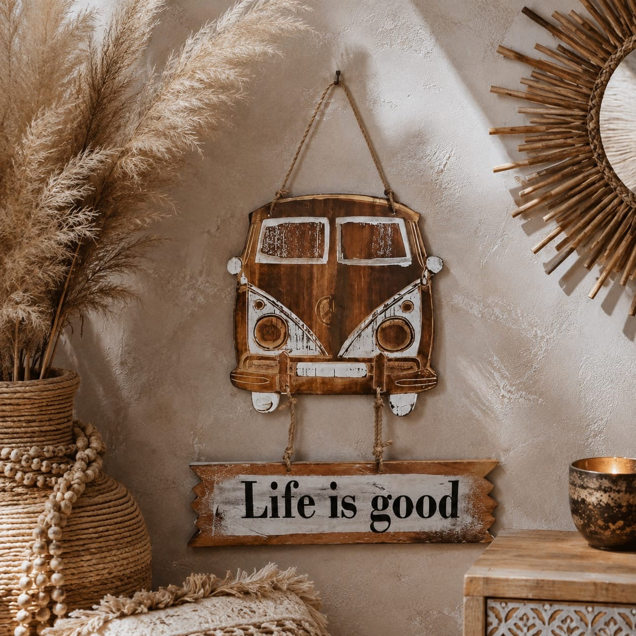Retro VW Bus Wanddecoratie