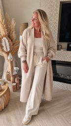 🤍 Lang Vest – Soft Beige