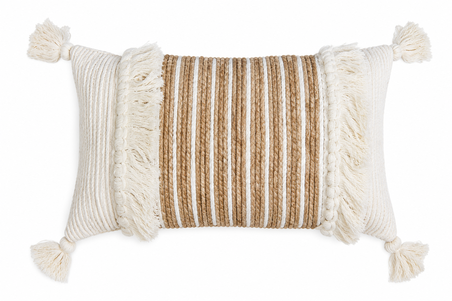 Handgemaakt Kussen van Premium Nieuw-Zeelandse Wol – Boho Stijl