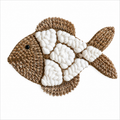 Handgemaakte Boho Vis - Ibiza Style - Schelpen & Bali Craft - 20cm
