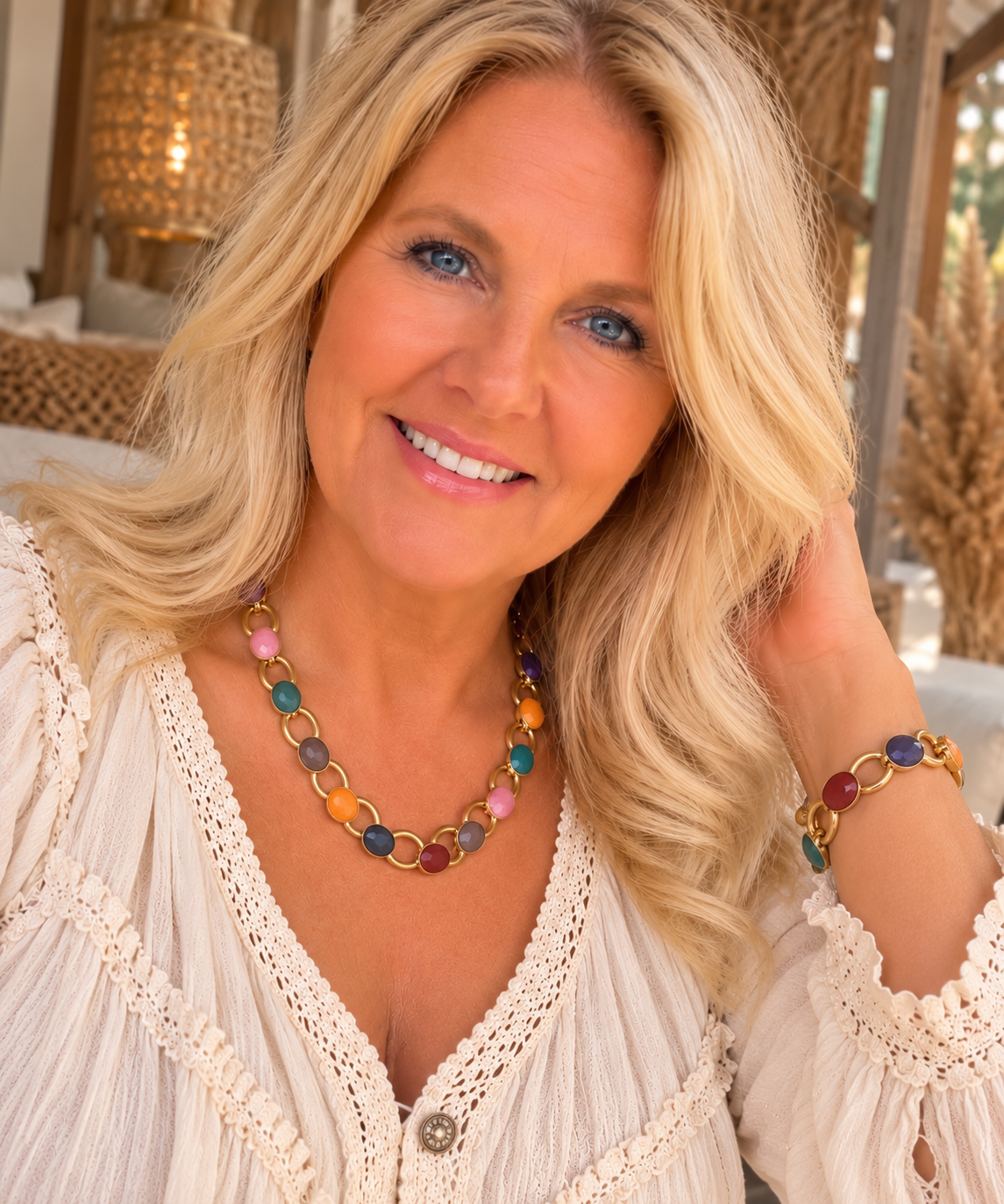 Colourful Elegance – Goudkleurige ketting