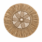 Boho Schelpen Wanddecoratie Rond-Ibiza Stijl Naturel S