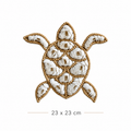 Turtle Beach Boho Handgemaakte Woondecoratie Schildpad met Schelpen