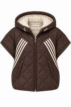 Bodywarmer Stripe bruin