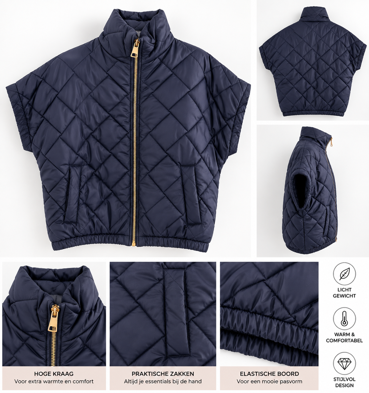 Bodywarmer emma donkerblauw
