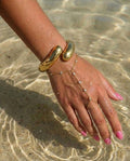 Luna Handchain Goud met Steentjes