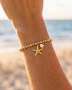 Armband Goudkleurig met Zeester & Schelp