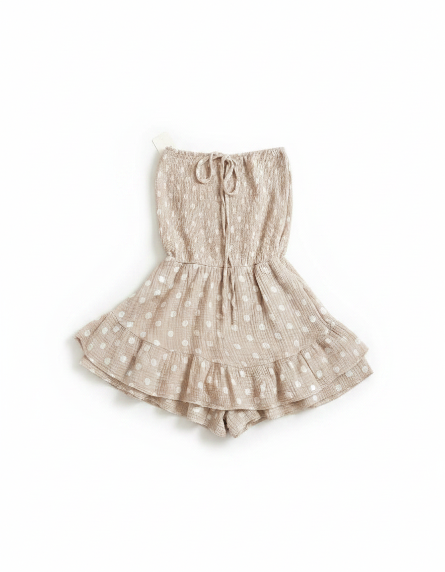 Beige dot playsuite Mila