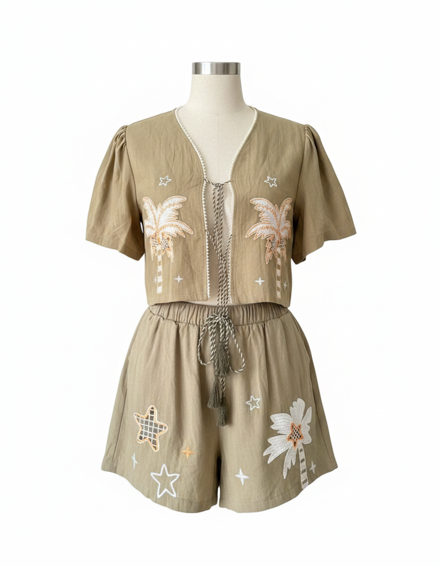 Palm beach set groen