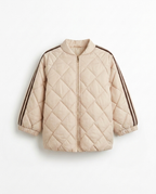 Striped jacket beige
