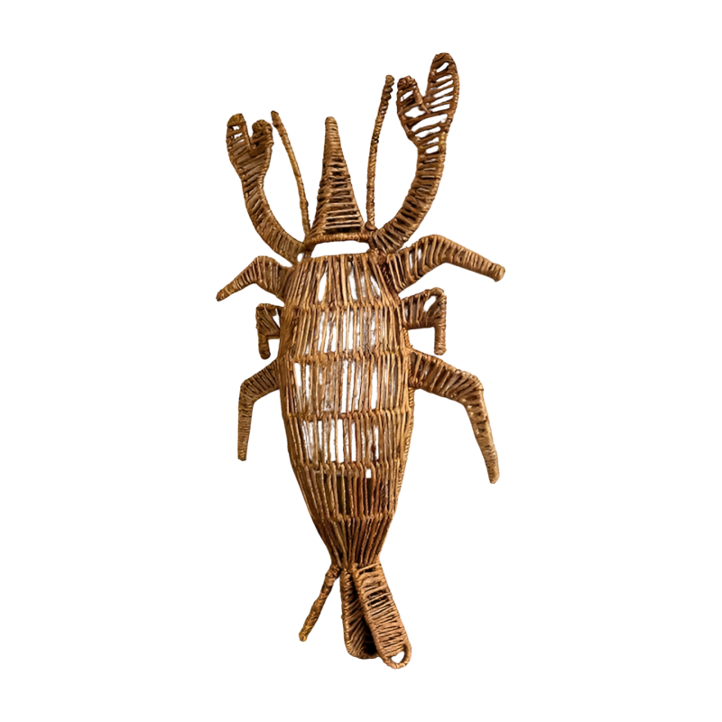 Bohemian Kreeft Wanddecoratie van Waterhyacint - Ibiza Style