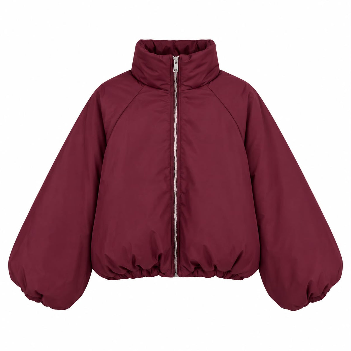 Oversized Puffer Jacket Bordeaux